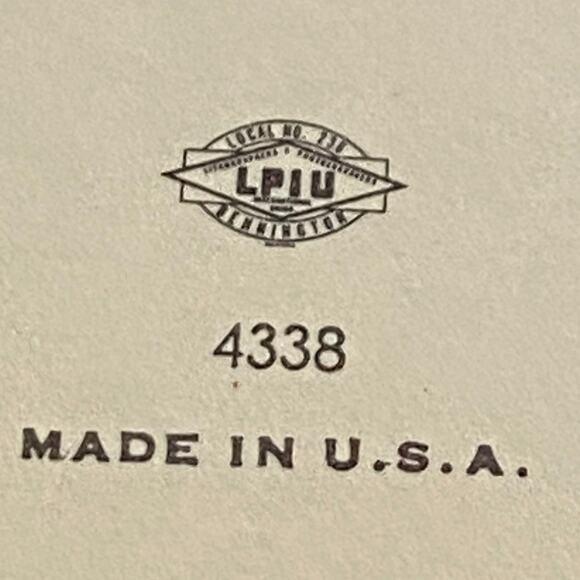 Vtg MCM Birthday Card Unused USA Union Made 1960s Retro Blonde Girl Floral - Picture 4 of 5